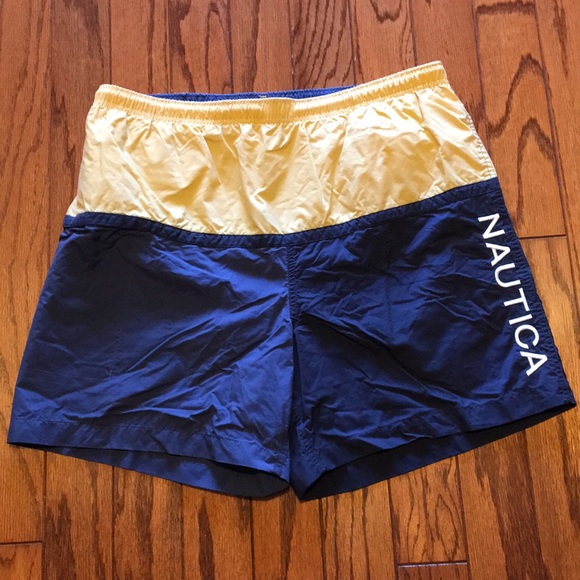 Nautica Other - Nautica Medium Color Block Spell Out Swim Trunks